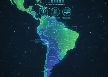adopción dispareja de la IA a nivel geográfico y empresarial
